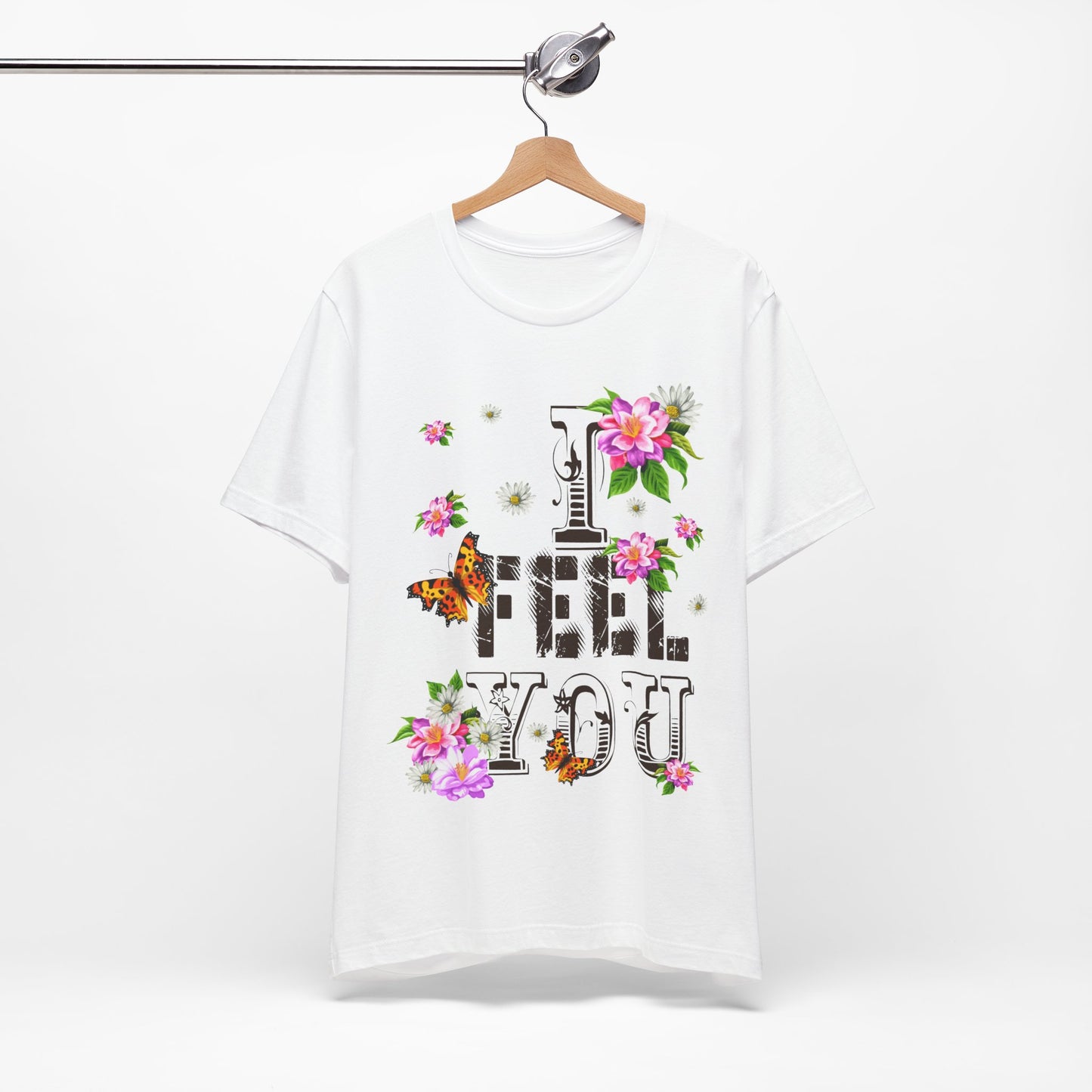 Floral Butterfly Graphic Tee - I Feel You