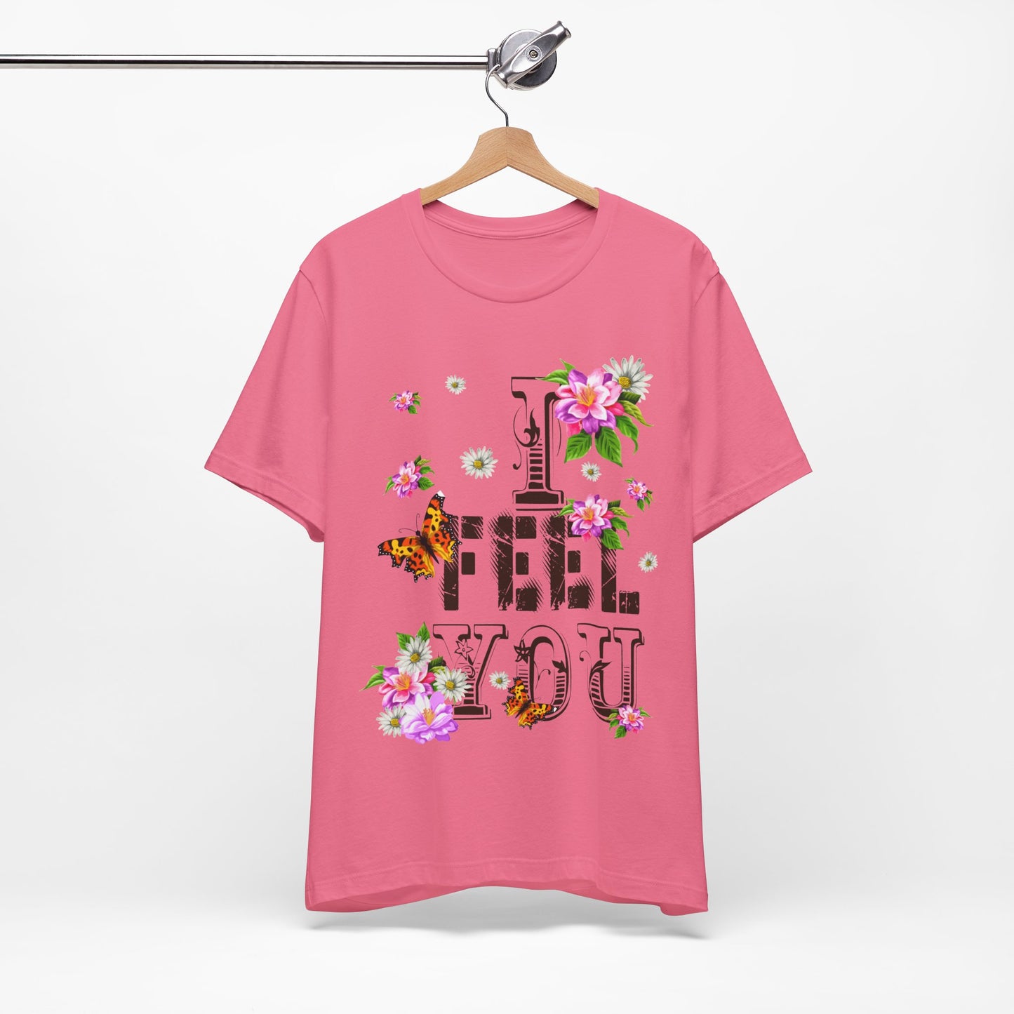 Floral Butterfly Graphic Tee - I Feel You