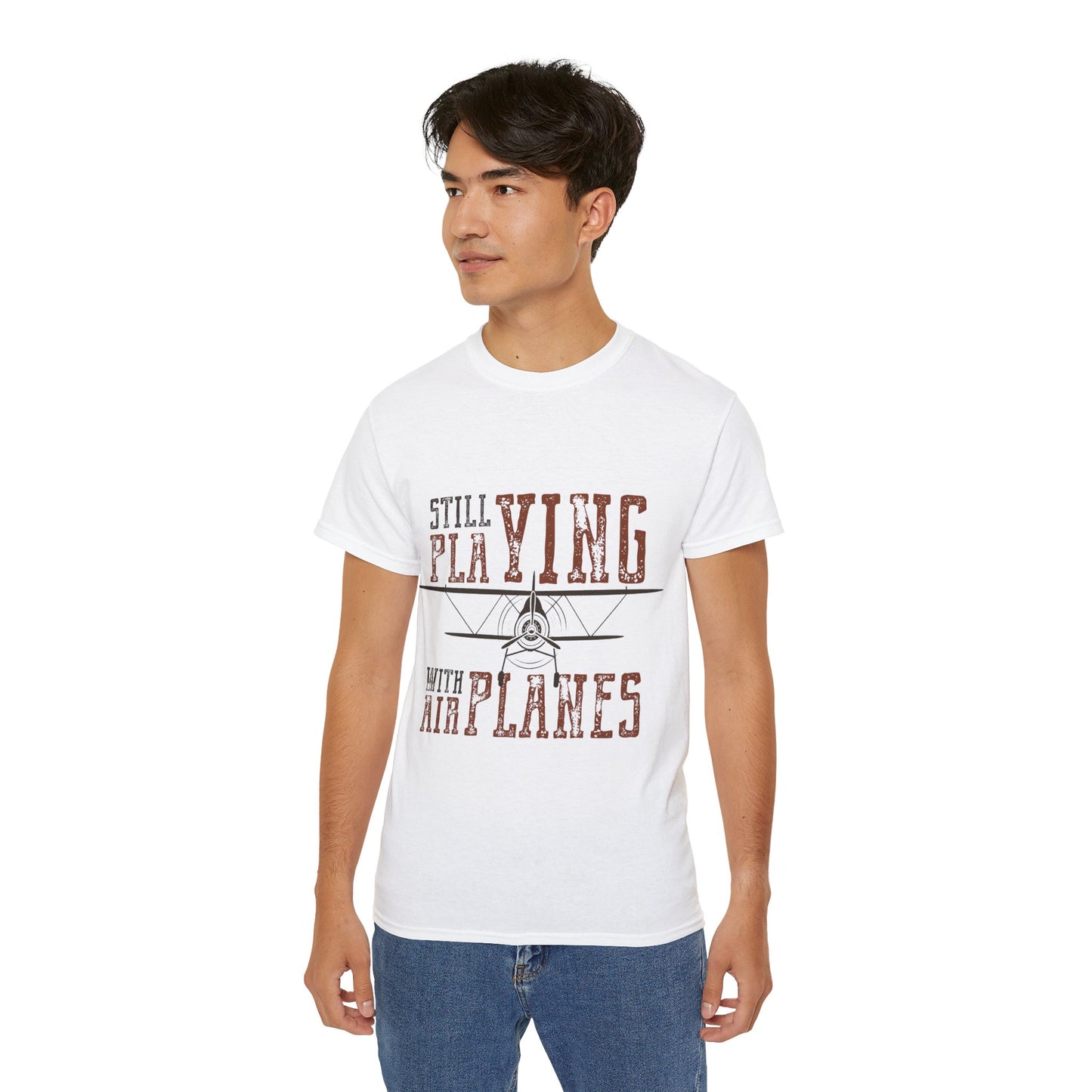 Vintage Airplane Graphic Tee, Perfect Gift for Aviators,