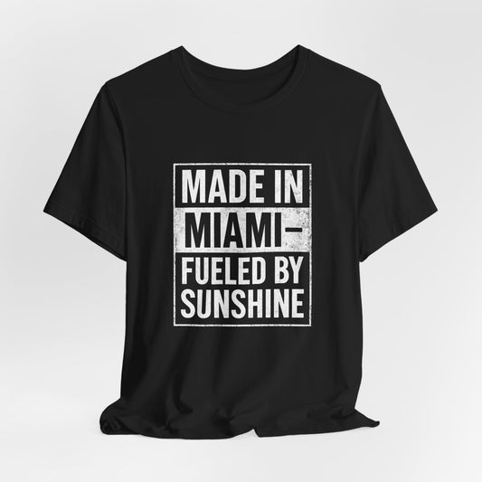Miami Sunshine Tee for Coastal Vibes,
