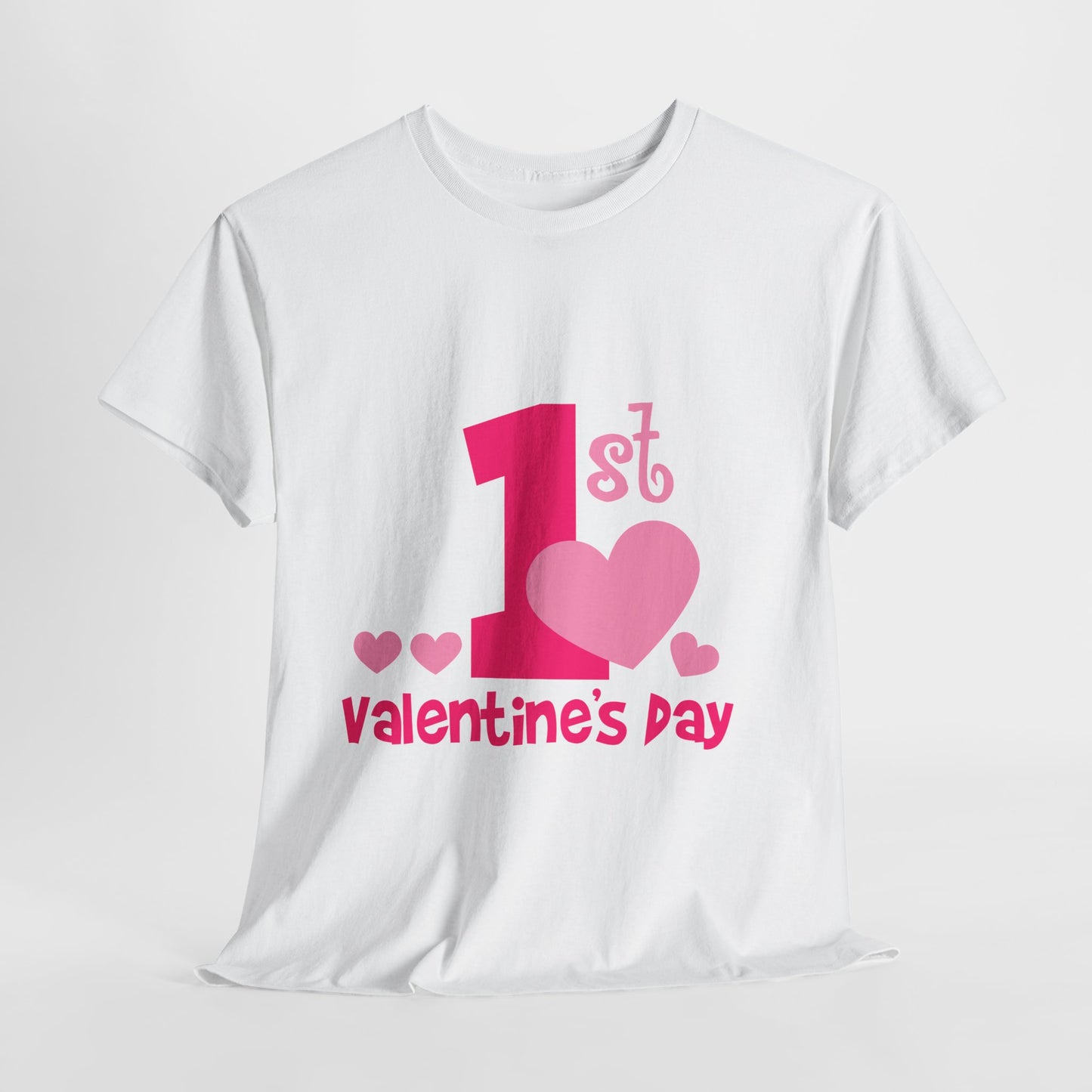 Valentine's Day First Tee for Couples, Cute Unisex Cotton T-Shirt, Perfect Gift for New Parents, Fun Valentine's Day Tee, Celebration [...]