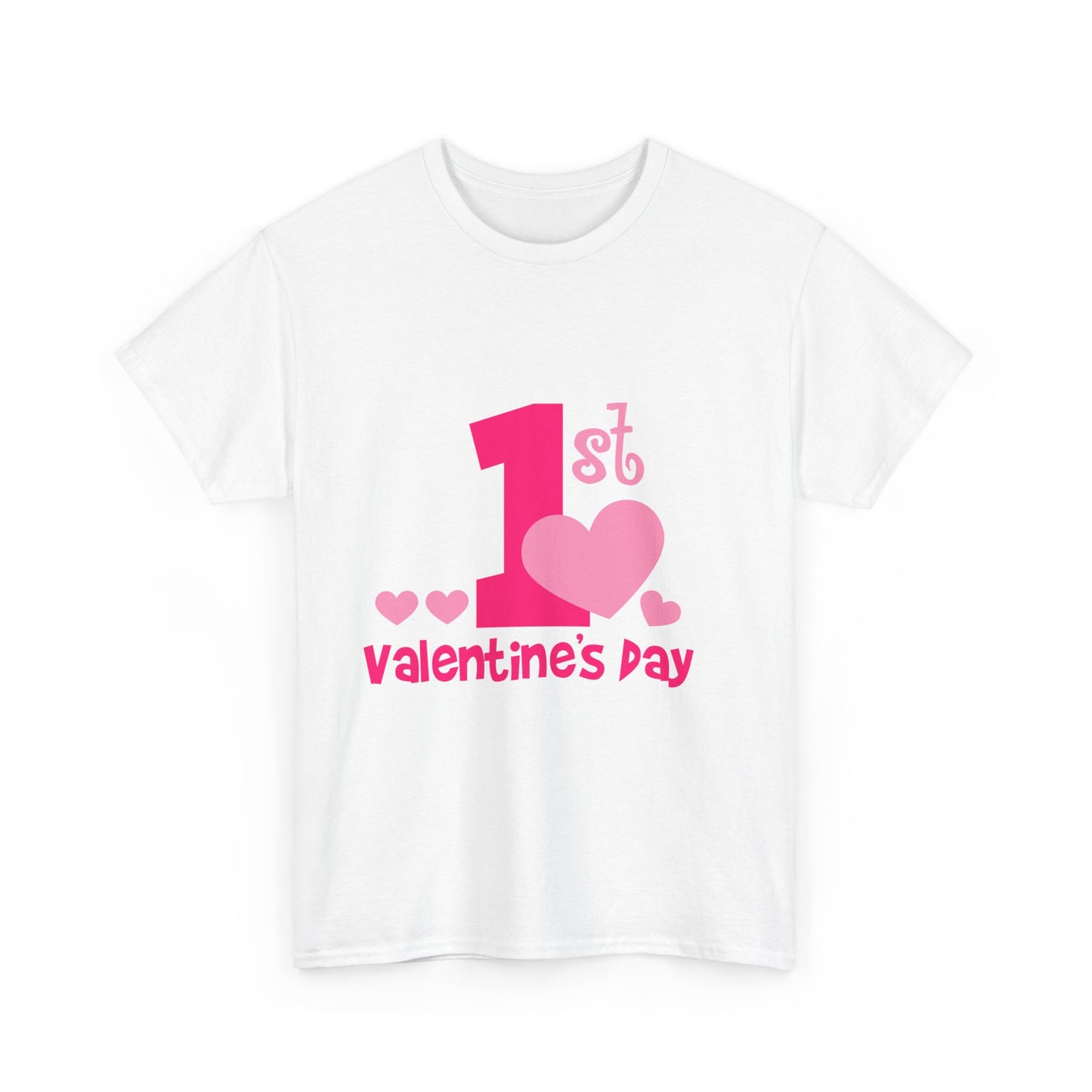 Valentine's Day First Tee for Couples, Cute Unisex Cotton T-Shirt, Perfect Gift for New Parents, Fun Valentine's Day Tee, Celebration [...]