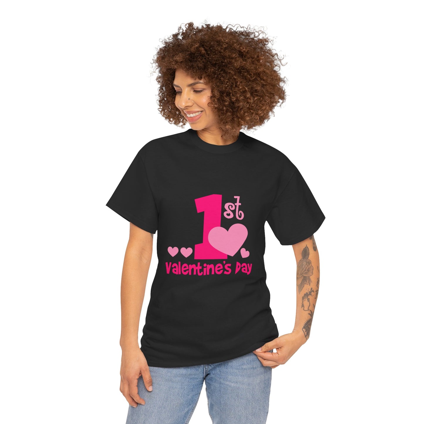 Valentine's Day First Tee for Couples, Cute Unisex Cotton T-Shirt, Perfect Gift for New Parents, Fun Valentine's Day Tee, Celebration [...]