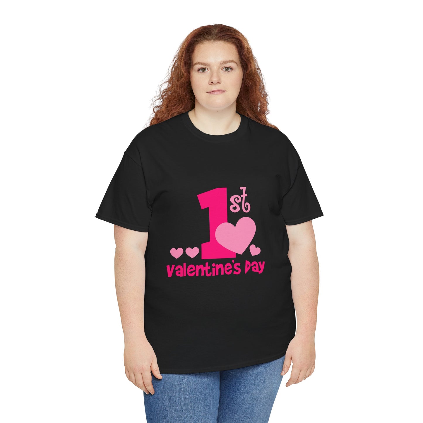 Valentine's Day First Tee for Couples, Cute Unisex Cotton T-Shirt, Perfect Gift for New Parents, Fun Valentine's Day Tee, Celebration [...]